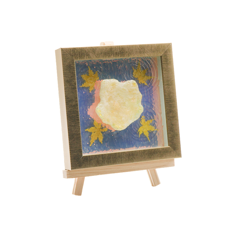Lampu seni simulasi daun maple amber riak air - Lampu Bayangan Maple