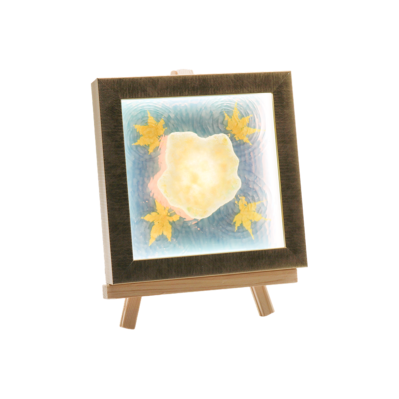 Lampu seni simulasi daun maple amber riak air - Lampu Bayangan Maple