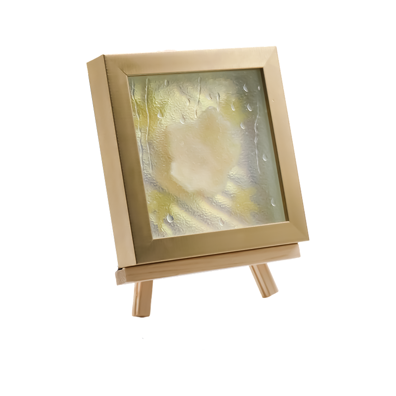 Cahaya Seni Daun Maple Kuning Muda Persegi - Maple Frost