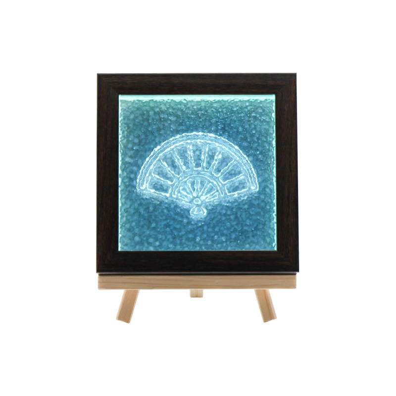 Lampu Kristal Pola Kipas Jepang-Nyanyian Feng Shui Jepang
